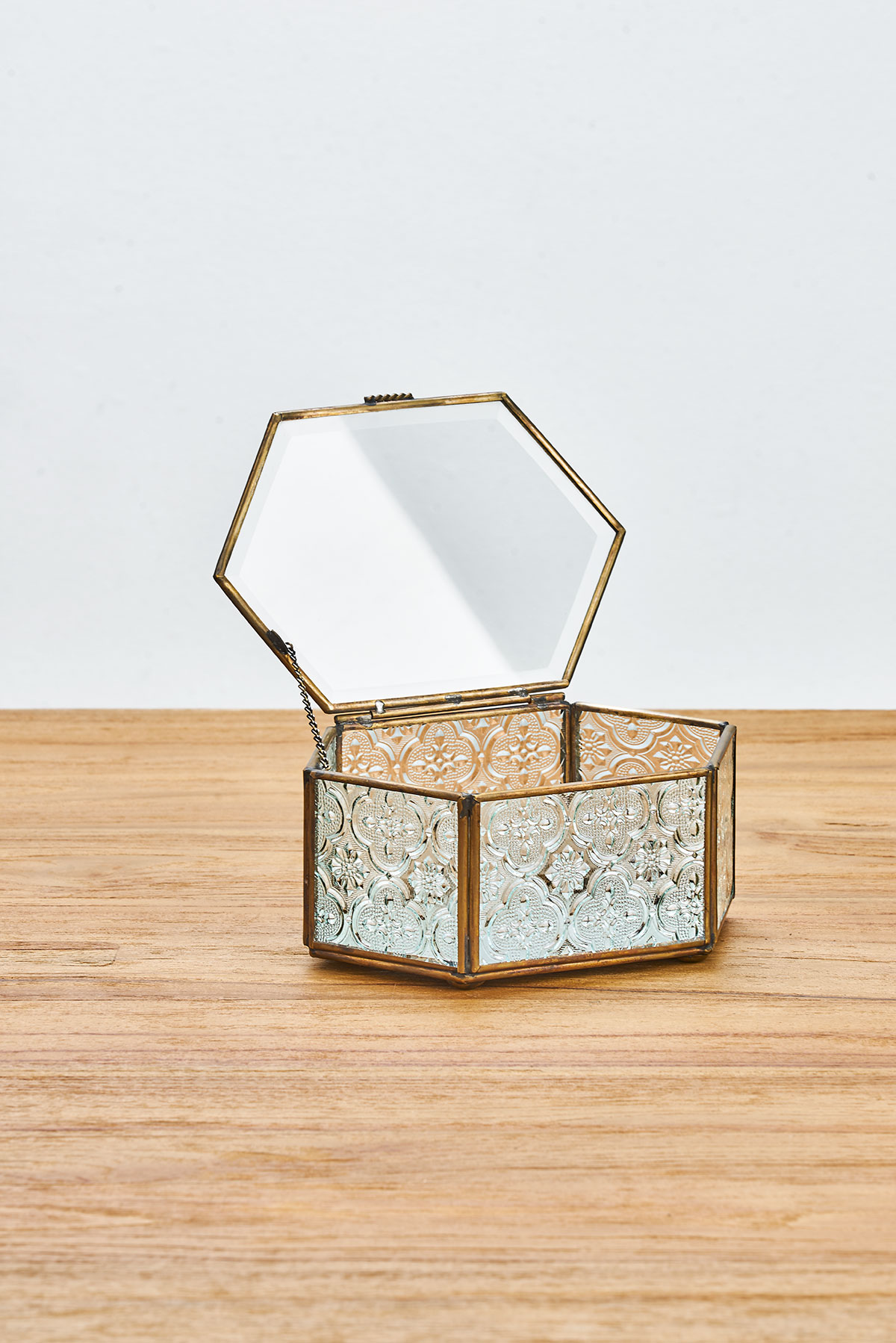 Jewelery Box Hexagonal Floral - Cayenne Home