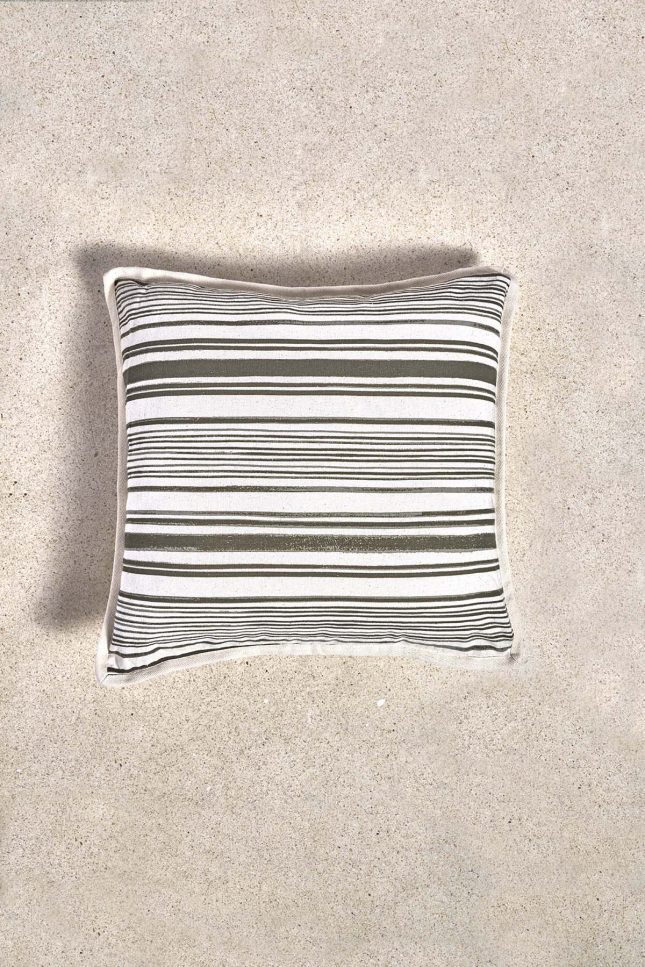 Pillow Case Stripe Walnut