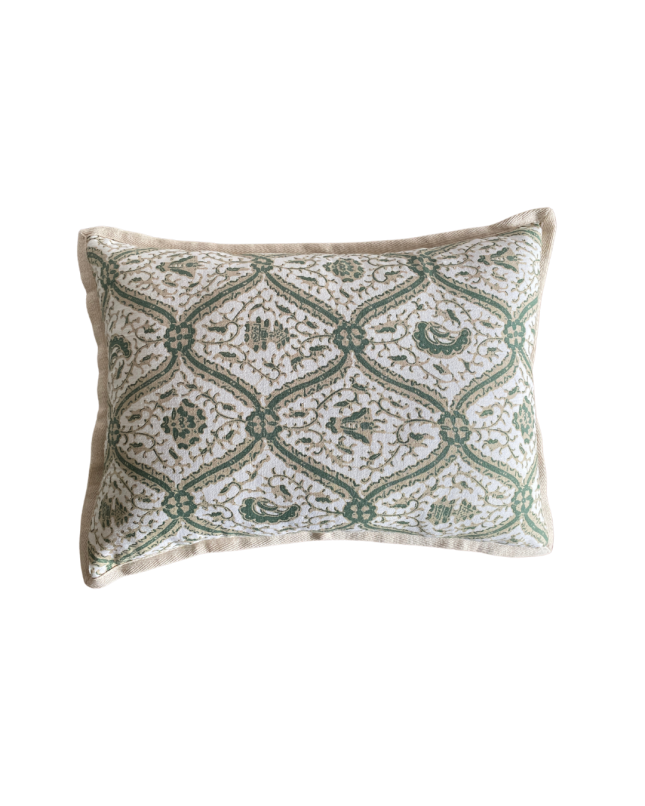 Pillow Case Sida Palm Green - Sand