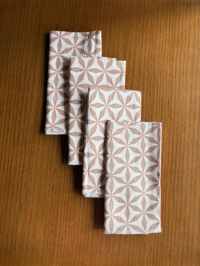 Napkin Hexastar Blush