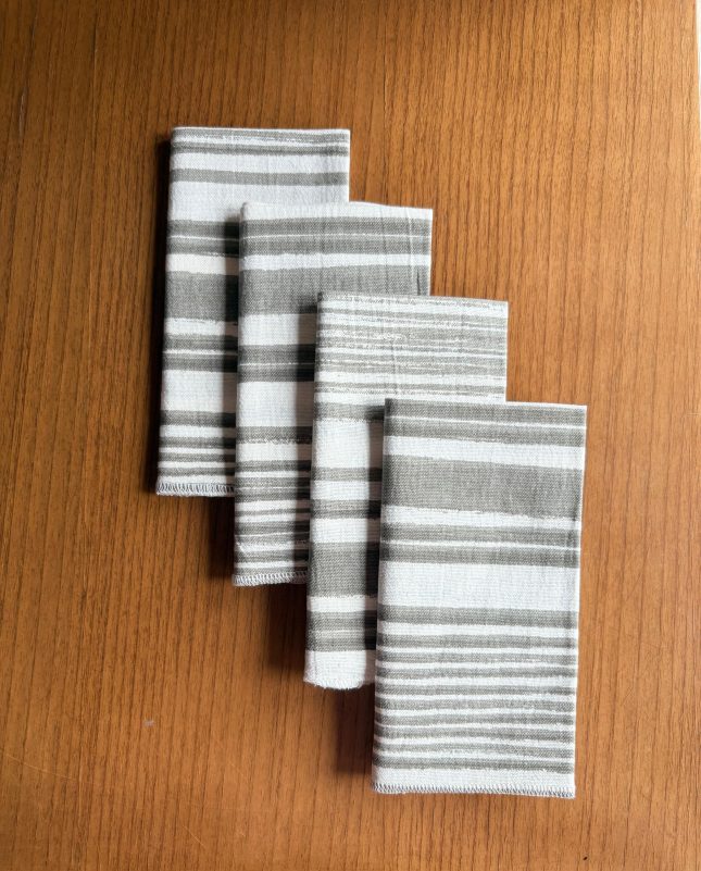 Napkin Stripe Walnut