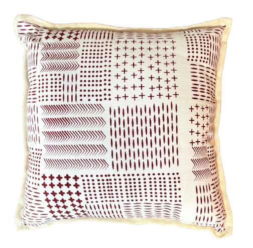 Pillow Case Stitch Maroon