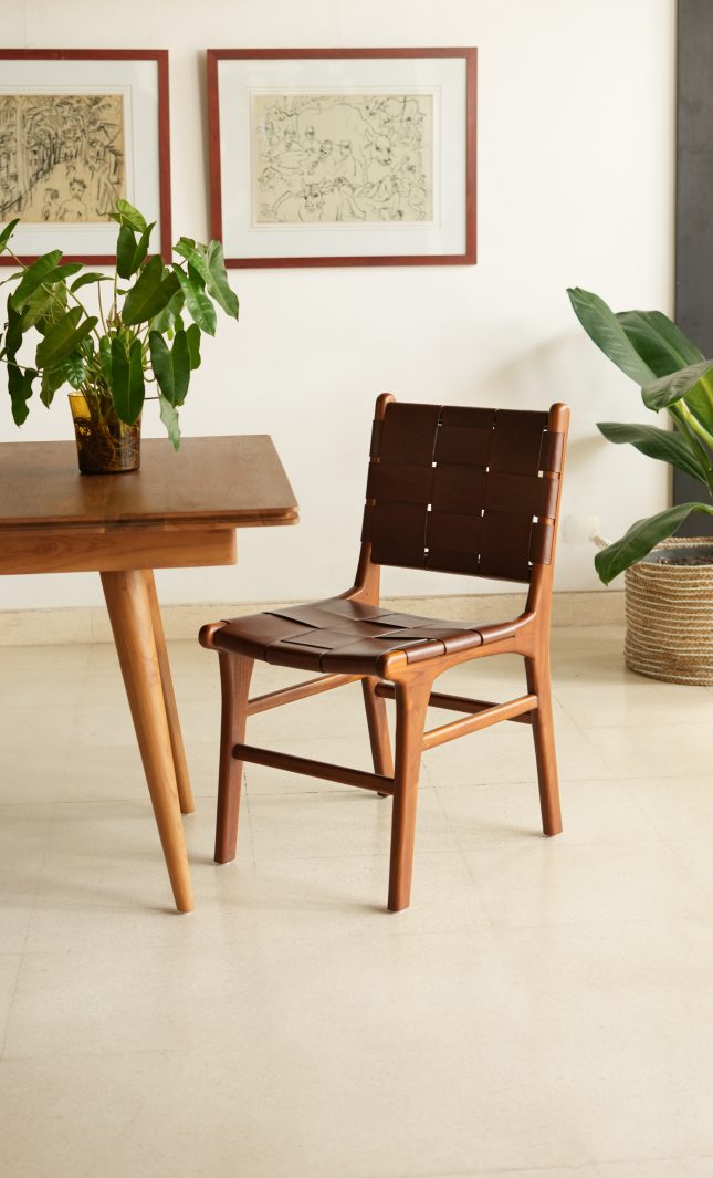 London Dining Chair Wide Leather
